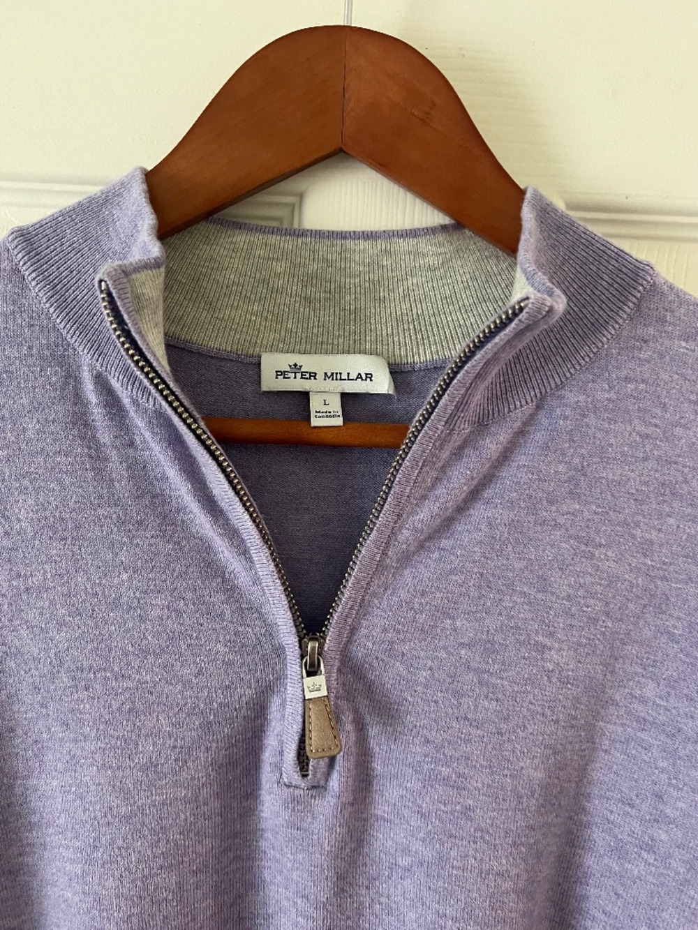 Peter Millar Golf sweater quarter zip pull over Size Men’s Large